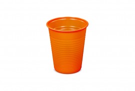 Kubek plastikowy pomarańczowy 200ml (100 szt)