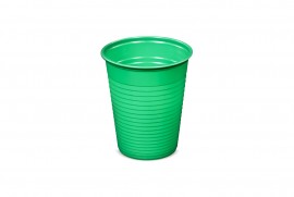 Kubek plastikowy zielony 200ml (100 szt)