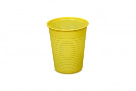Kubek plastikowy żółty 200ml (100 szt)