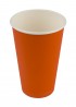 Kubek papierowy 400ml (50szt) Pomarańczowy