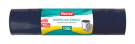 Worki na odpady czarne 120L mocne (10szt)