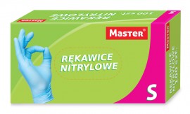 Rękawice Nitrylowe S niebieskie (100szt)