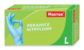 Rękawice Nitrylowe L niebieskie (100szt)