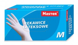 Rękawice Lateksowe M (100szt)