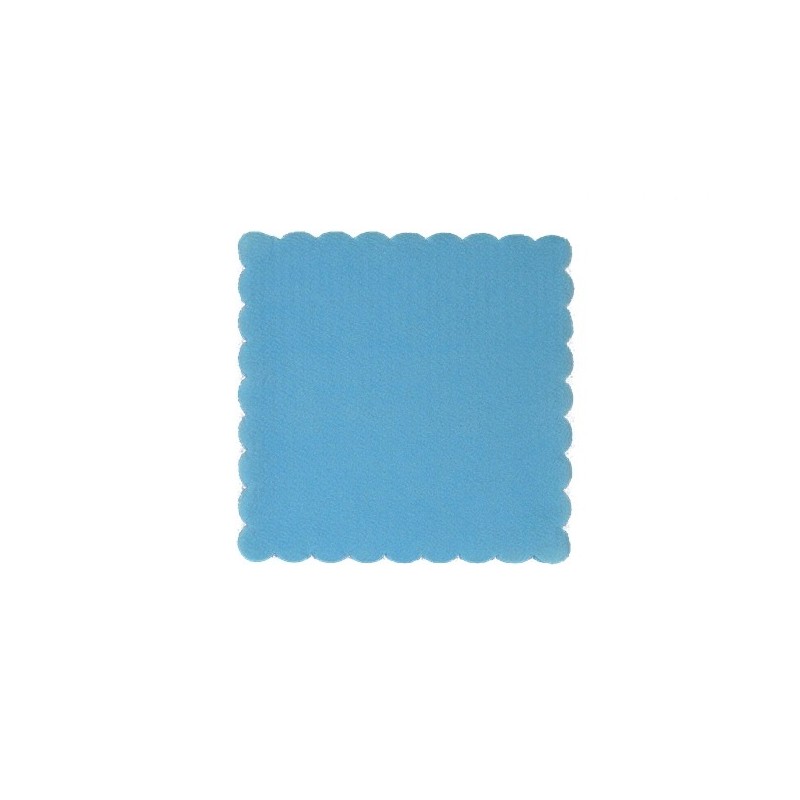 Serwetki gastronomiczne ząbkowane niebieskie 15x15 (120szt)