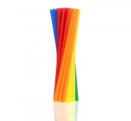 Słomka plastikowa kolorowa SHAKE (200szt)