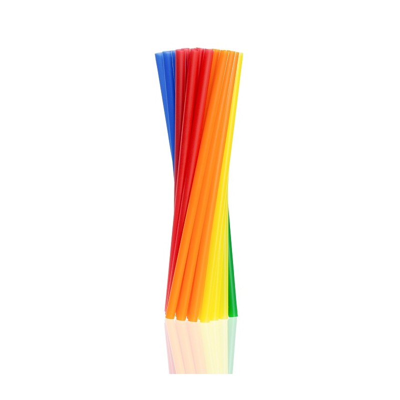 Słomka plastikowa kolorowa SHAKE (500szt)